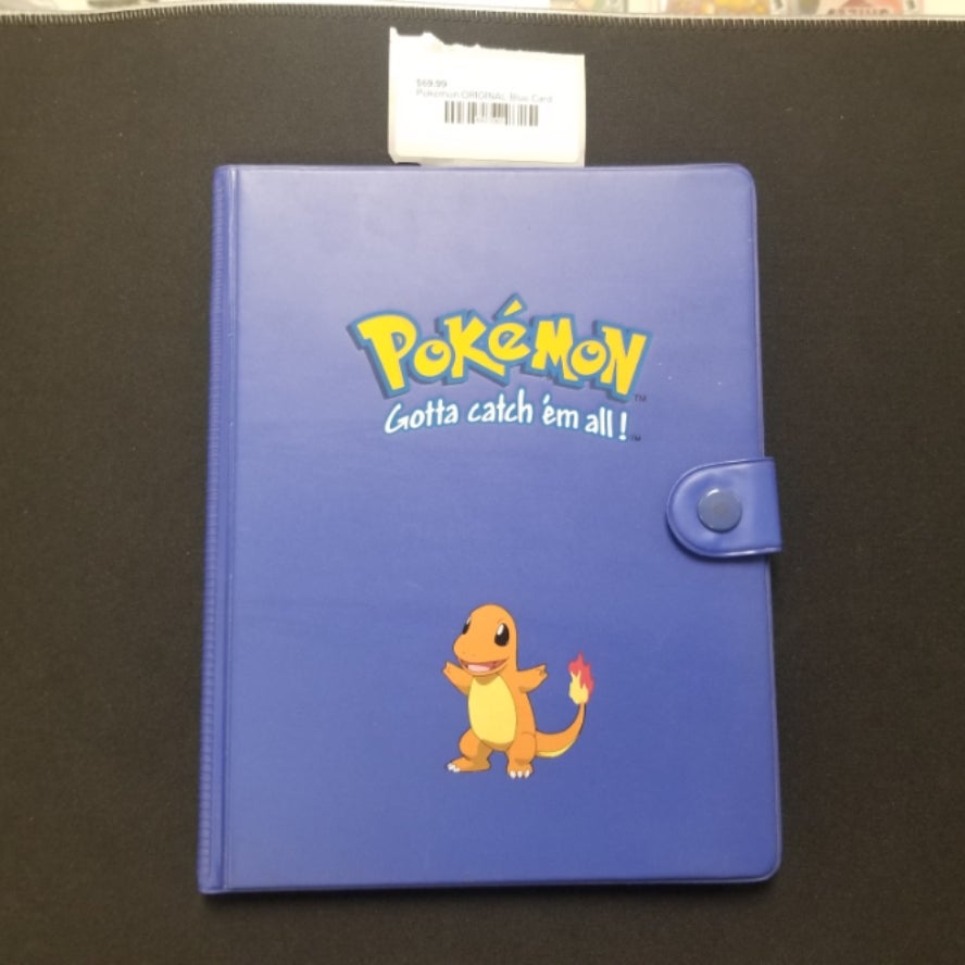 Pokemon ORIGINAL Blue Card Binder, CHARMANDER | Hidden Gem Computers Pokemon ORIGINAL Blue Card Binder, CHARMANDER | Hidden Gem Computers