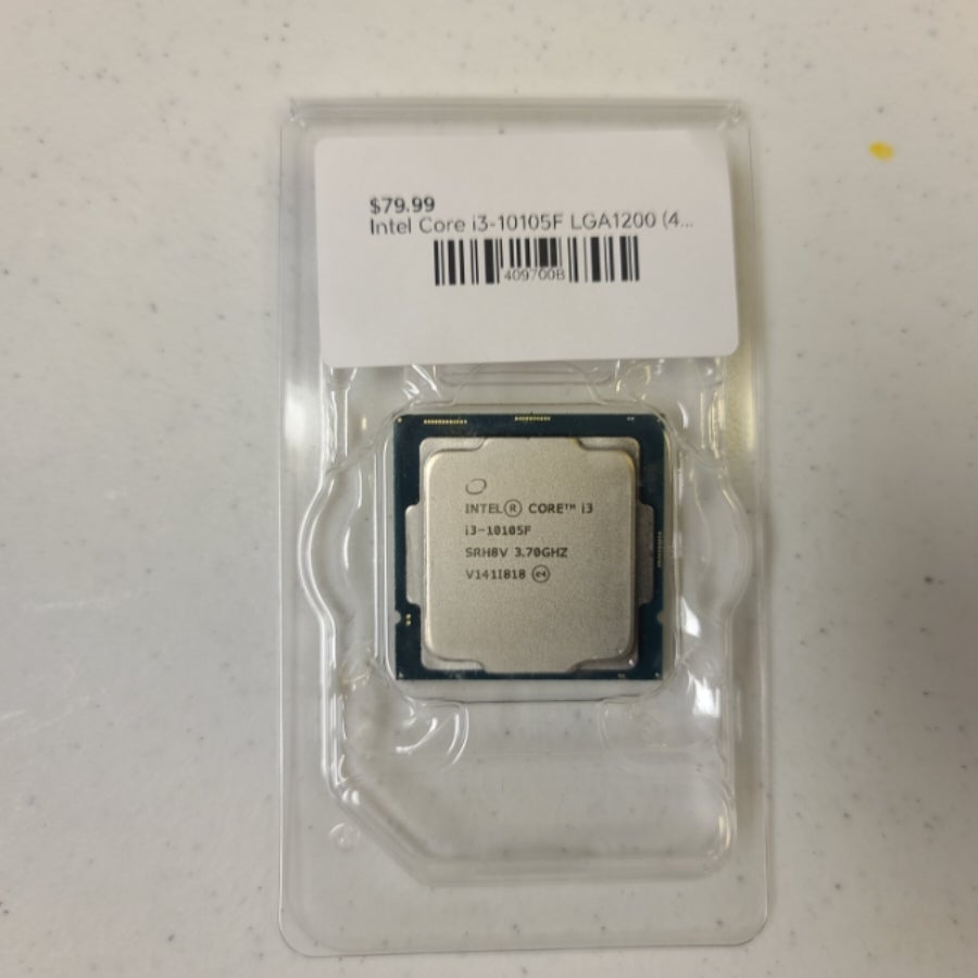 Intel Core i3-10105F LGA1200 (4cores/8threads) (PreOwned)