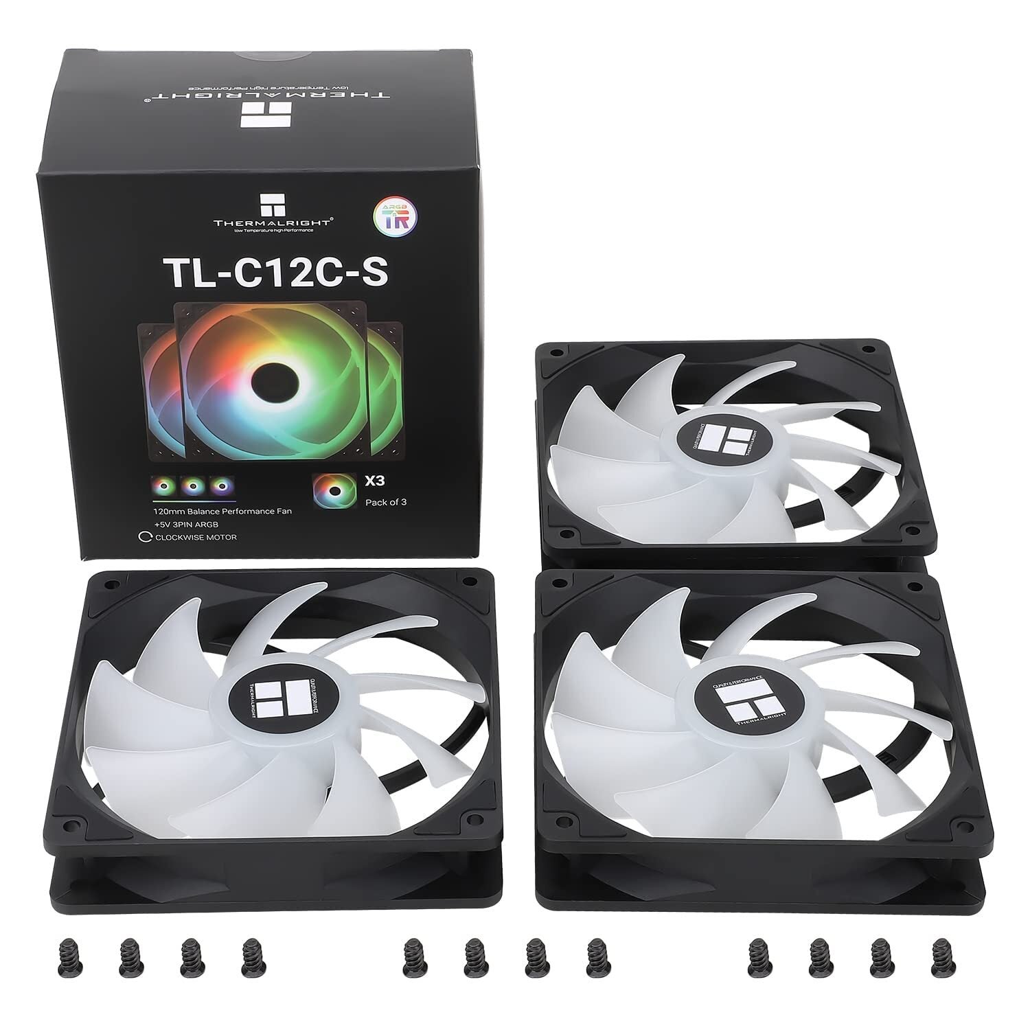 Thermalright TL-C12C-S ARGB Case Fans (3 Pack)